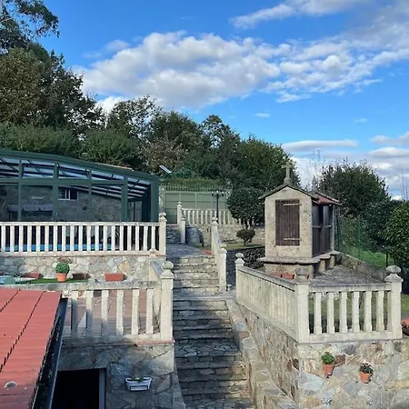 Isaac - Casa Con Piscina Cerca De Santiago De Compostela Vakantiehuis Amés