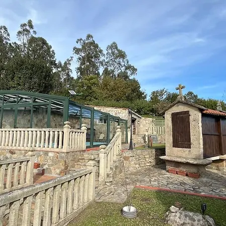 Vakantiehuis Isaac - Casa Con Piscina Cerca De Santiago De Compostela Amés