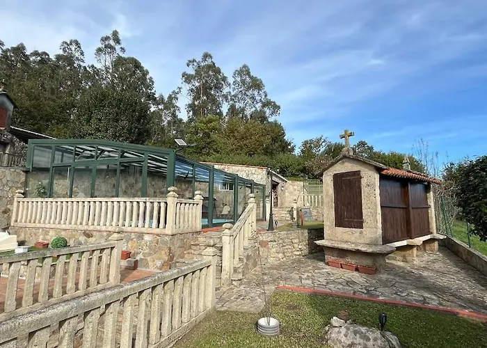 بيت للعطل Isaac - Casa Con Piscina Cerca De Santiago De Compostela Amés